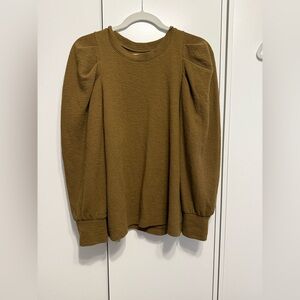 Madewell Ribbed Knit Top - Camel Brown